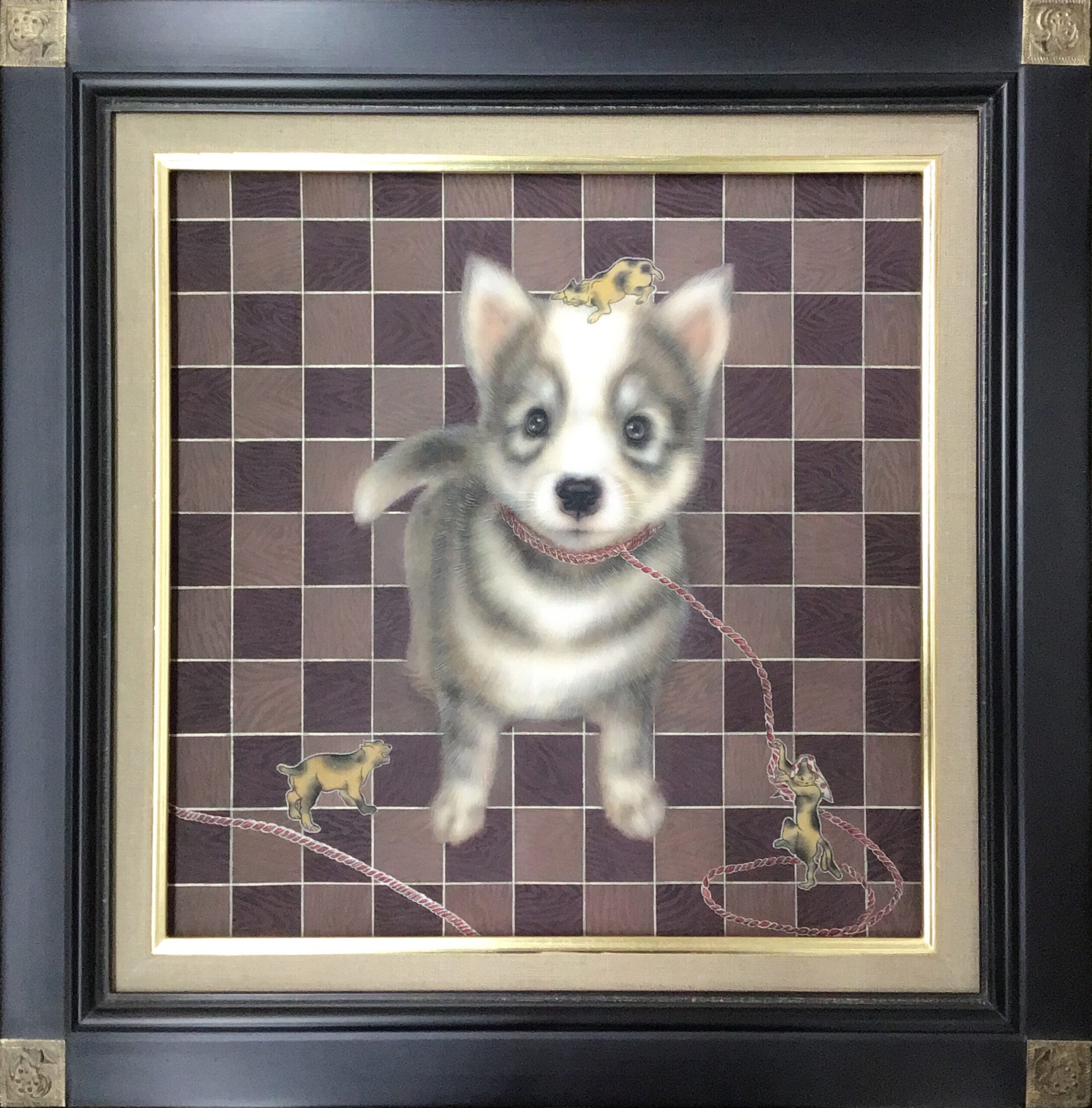 犬の服従訓練 梅軒画廊